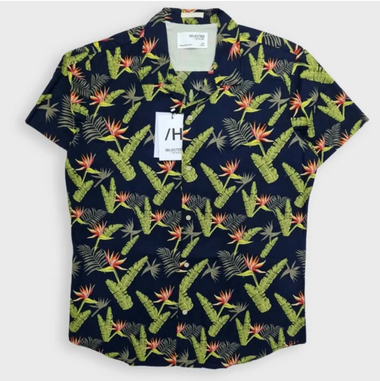 Selected Homme Slim Fit Cotton Shirt in Pattern