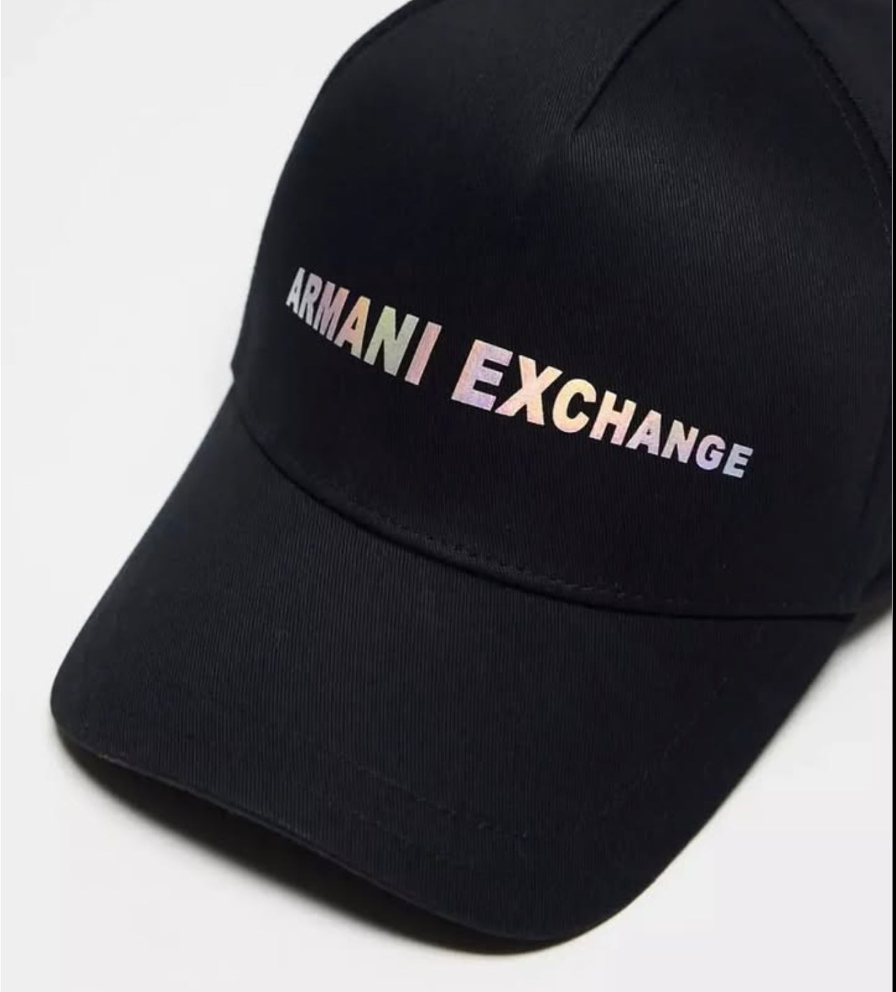 A X Baseball Cap in Black