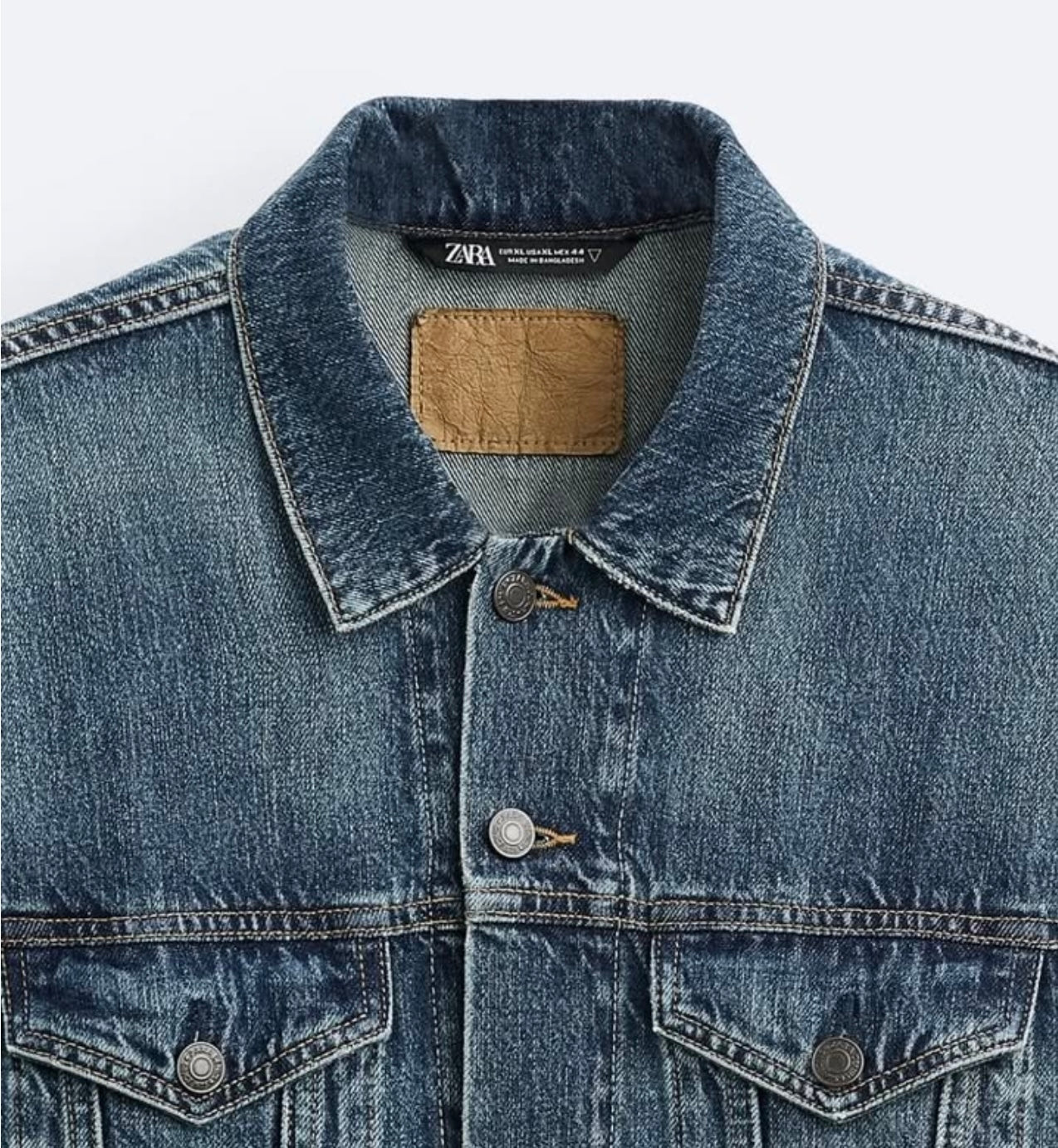 Zara Denim Jacket in Blue Wash