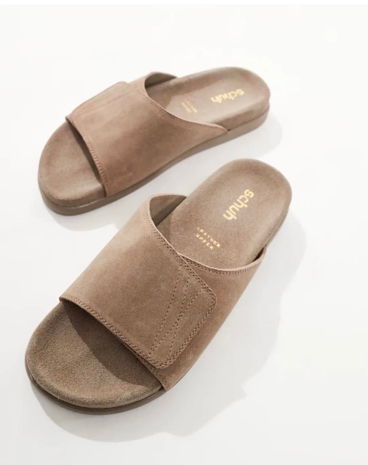 Schuh Leather Slippers in Suede