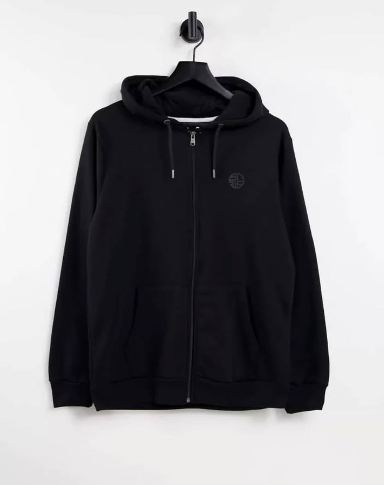 Soul Star Regular Fit Black Hoodie