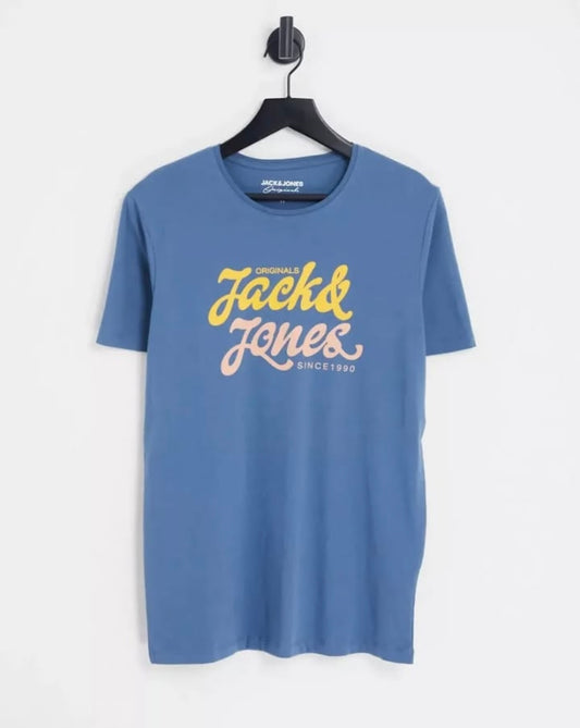 Jack & Jones Regular Fit T Shirt in Blue