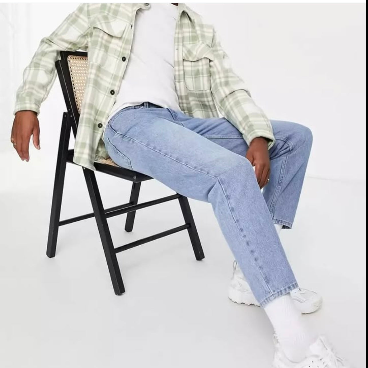 New Look Slim Fit Blue Rigid Denim With Cropped Length