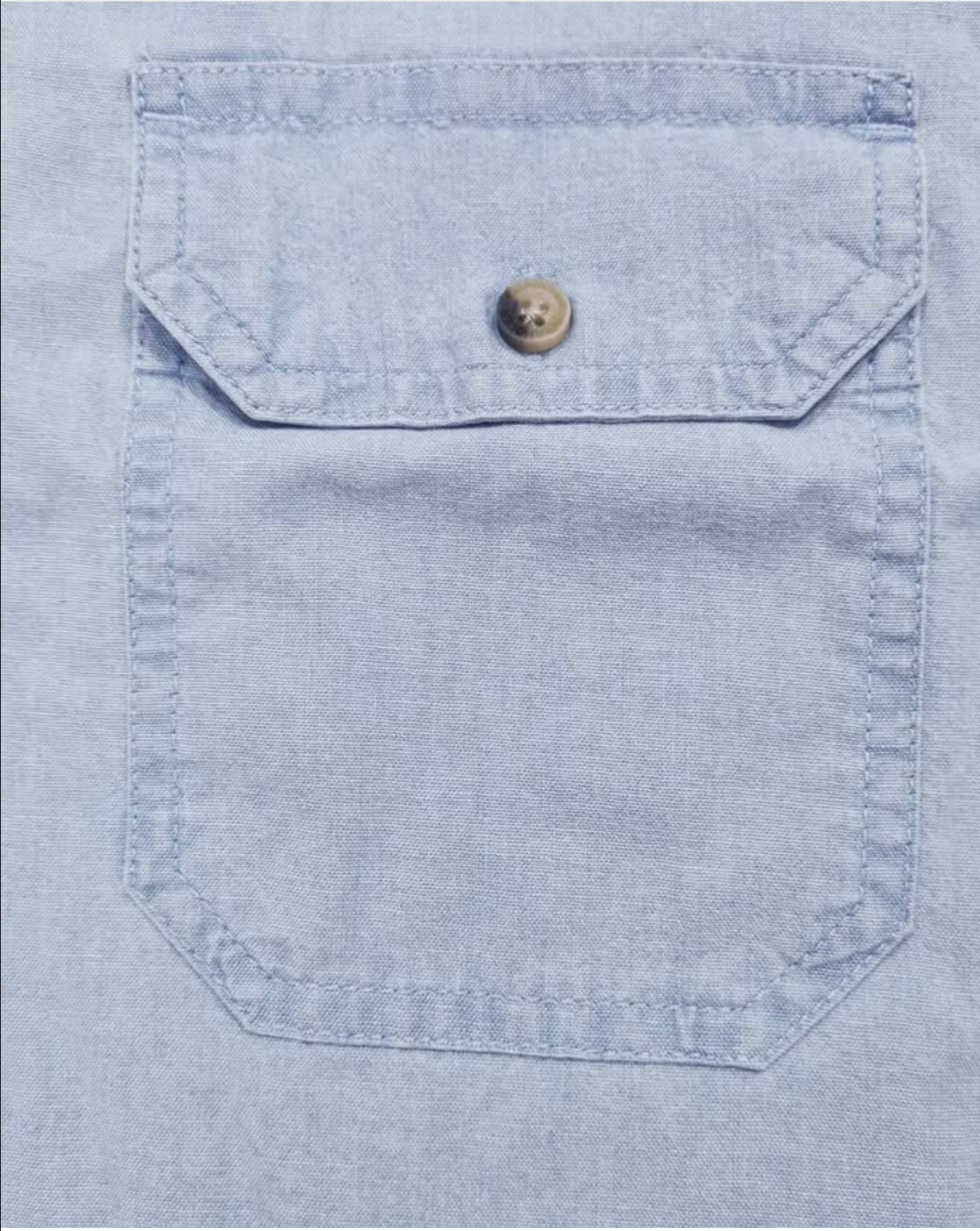 Wrangler Regular Fit Blue Cotton Short Sleeve Shirt