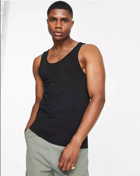 Asos Muscle Fit Vest in Black