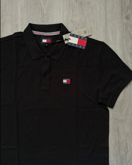 Tommy Hilfiger Regular Fit Polo in Black
