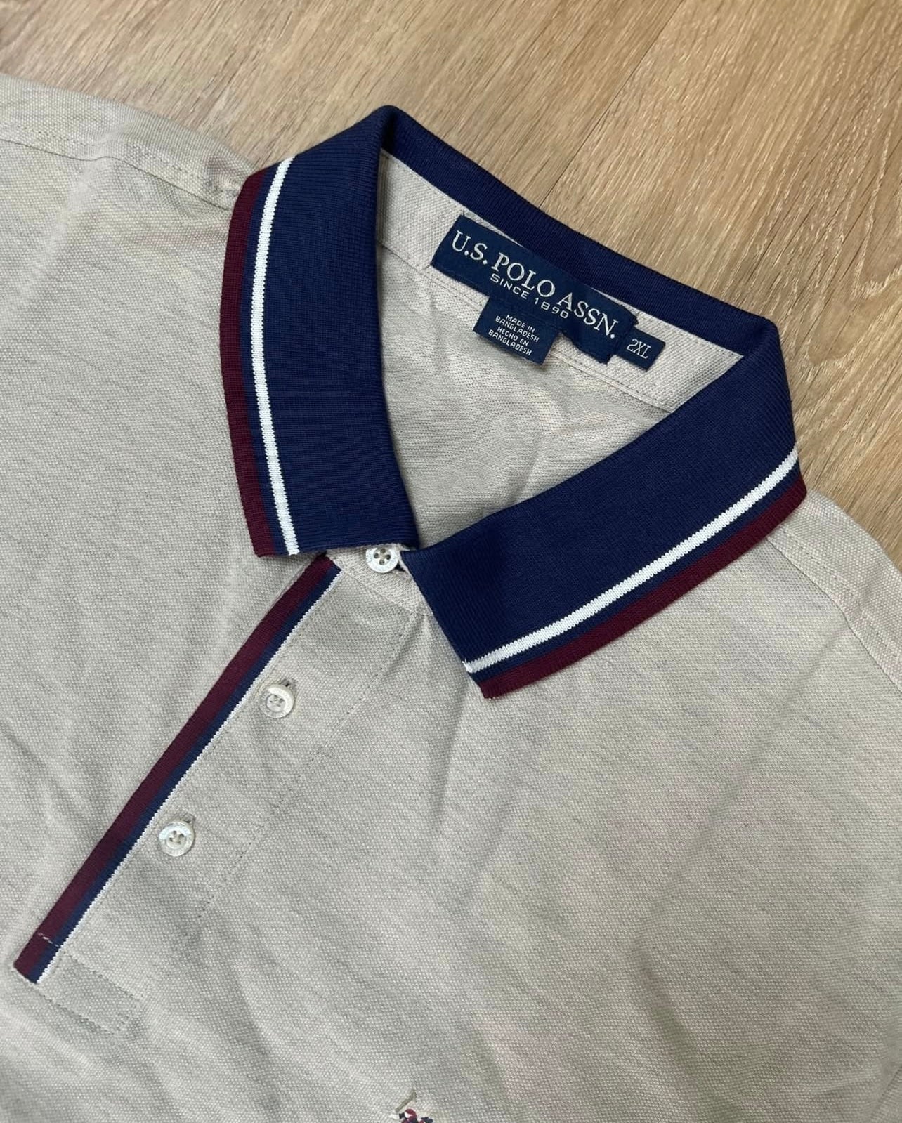 U S Polo Assn Regular Fit Polo Shirt in Tan