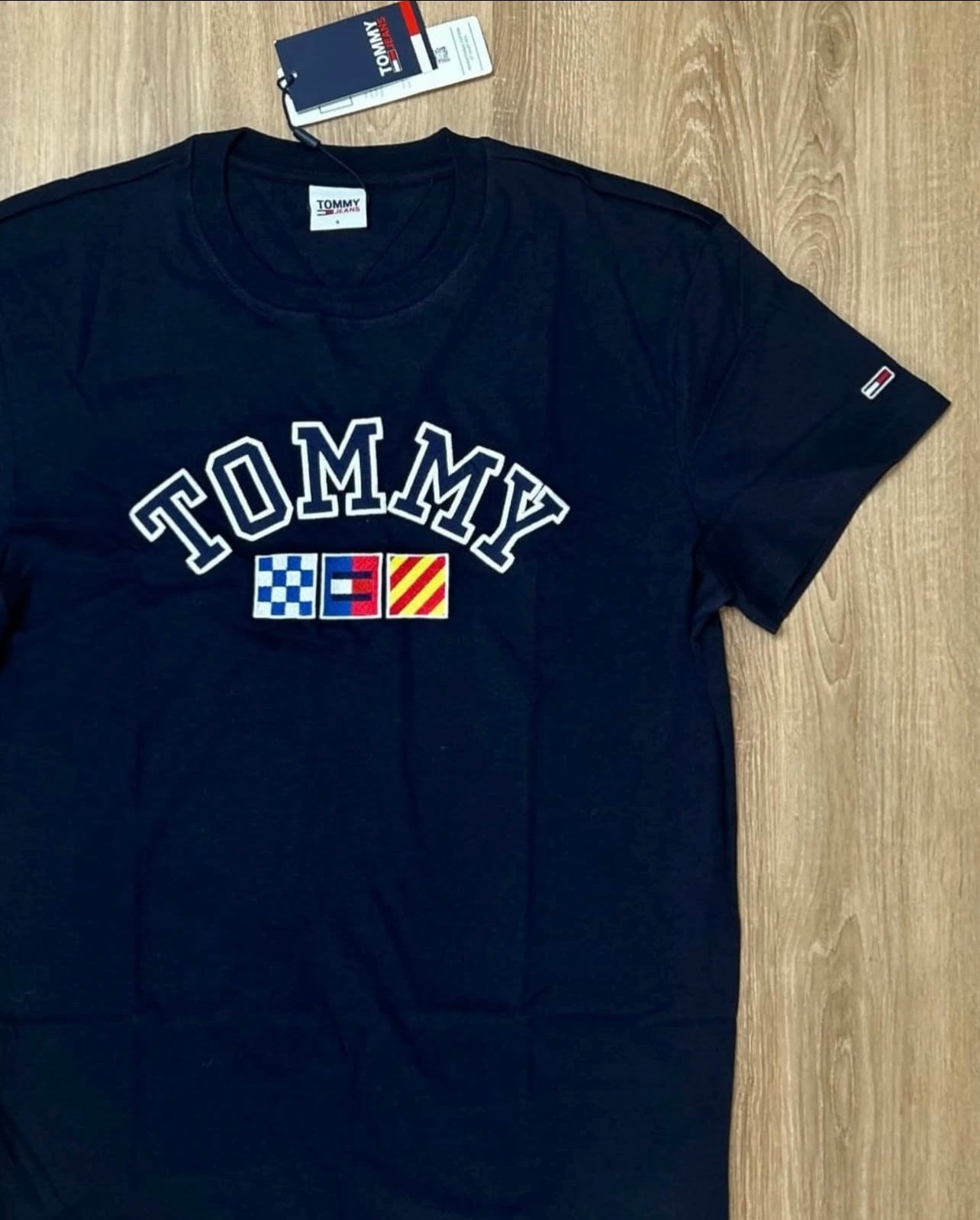 Tommy Hilfiger Regular Fit Cotton Shirt in Navy