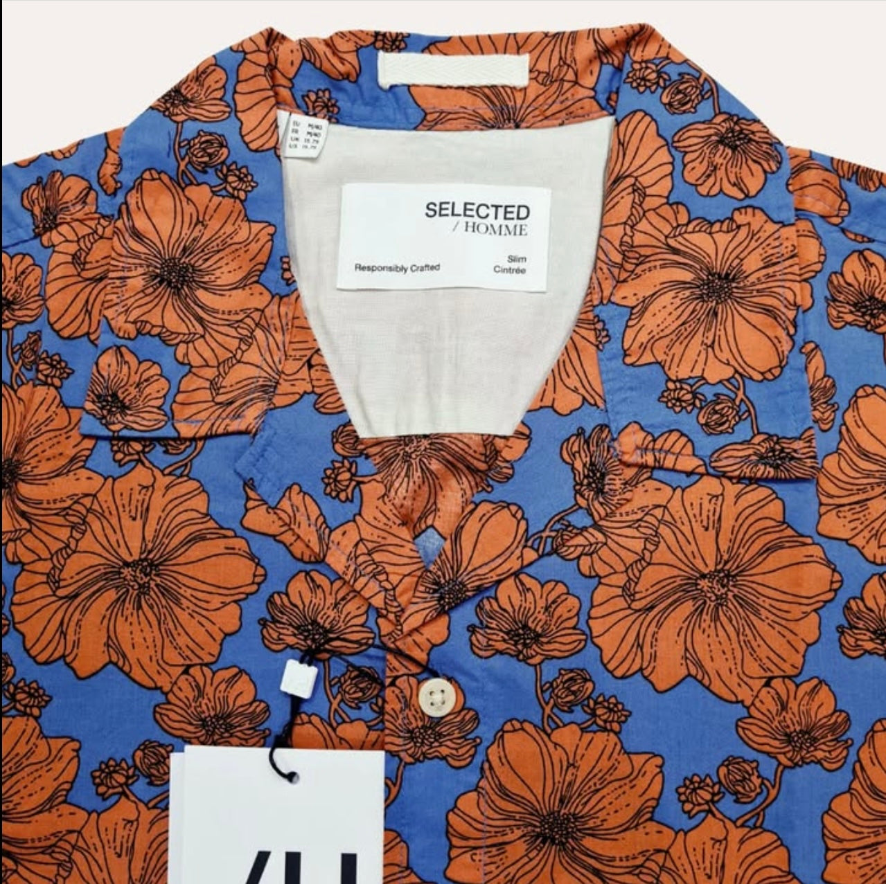 Selected Homme Slim Fit Cotton Shirt in Pattern