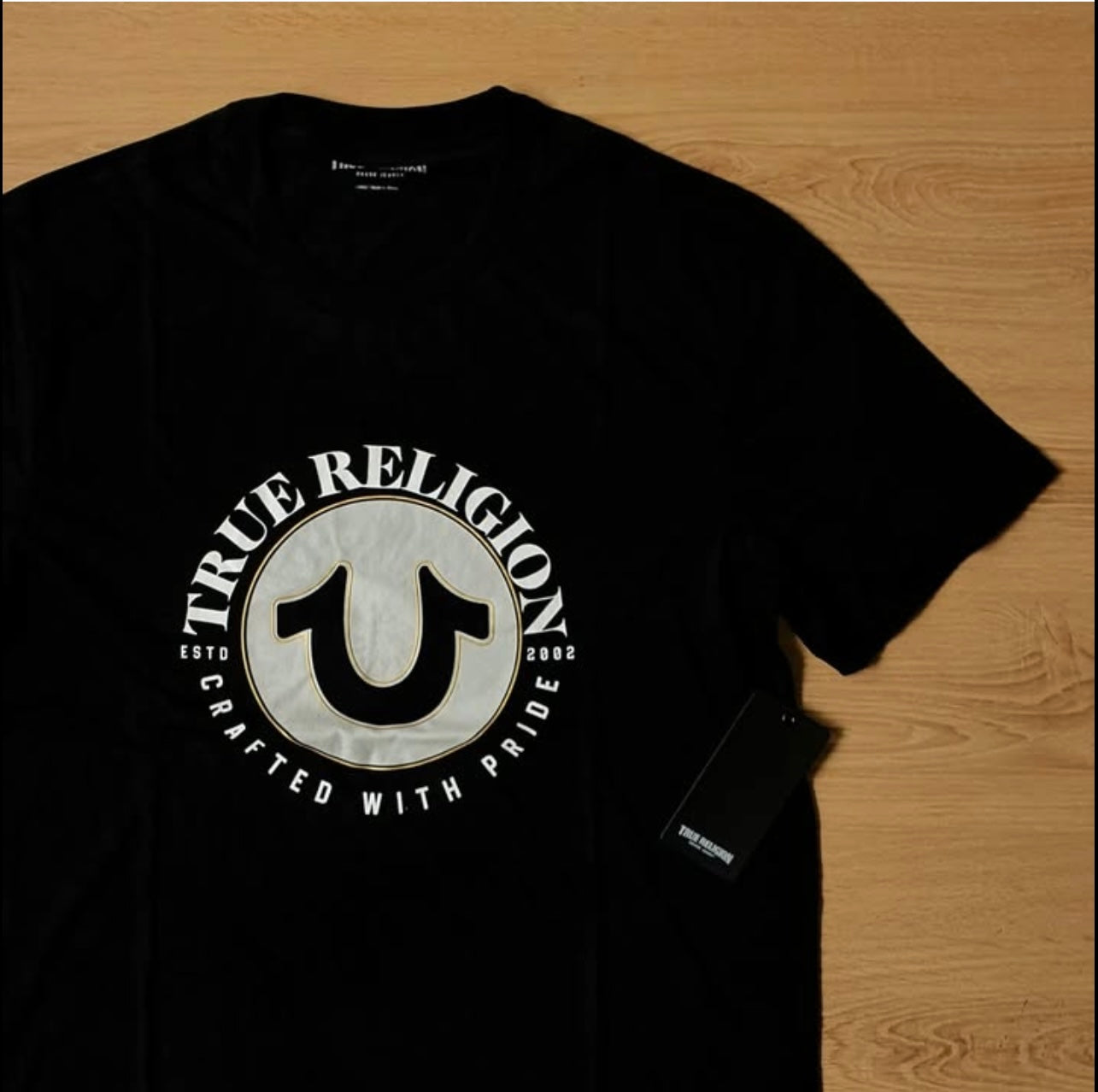 True Religion Regular Fit T Shirt in Black