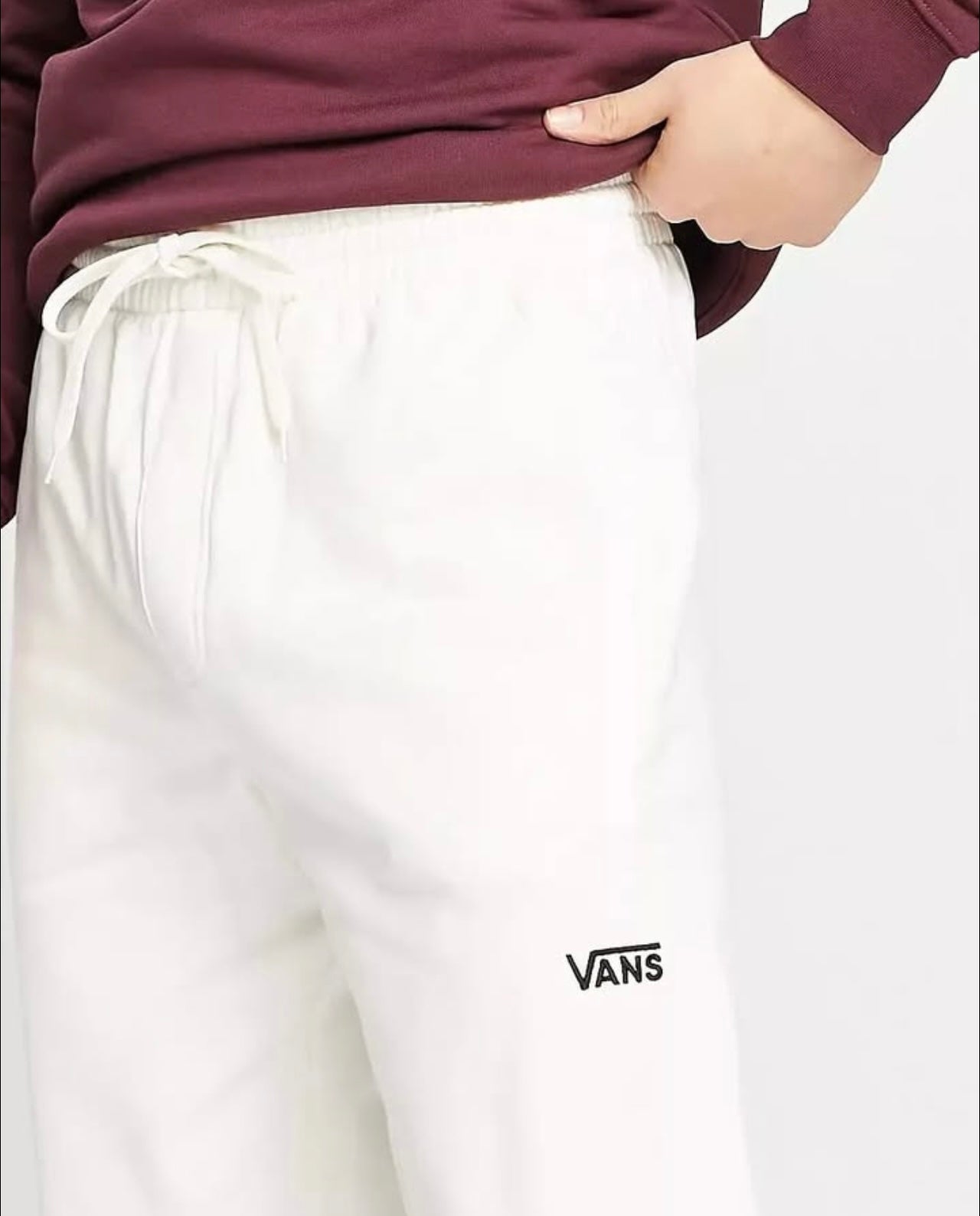 Vans Joggers in Off White/ Ecru