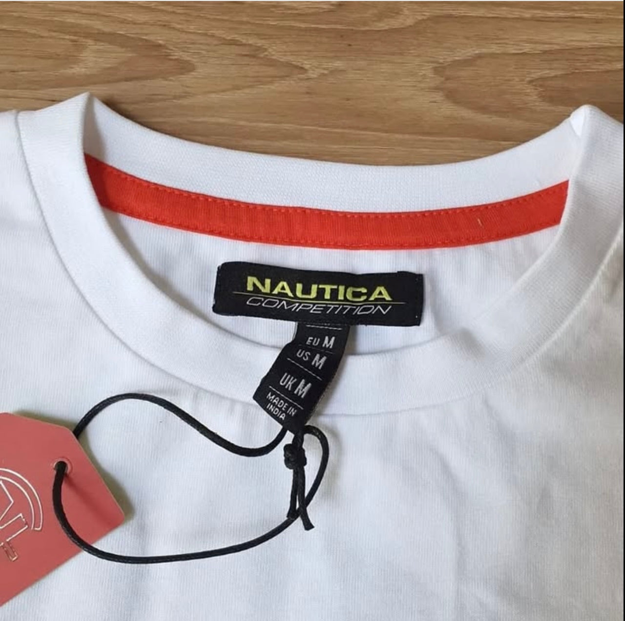 Nautica Regular Fit White Digital Print Cotton T Shirt