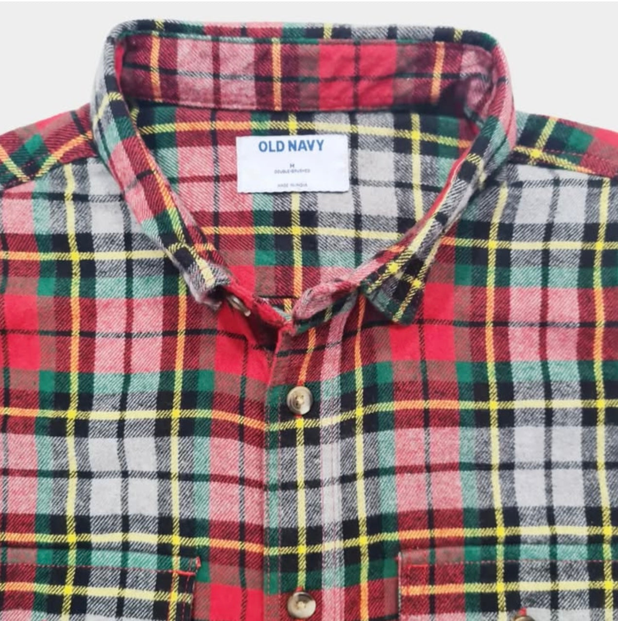 Old Navy Regular Fit Red Plaid