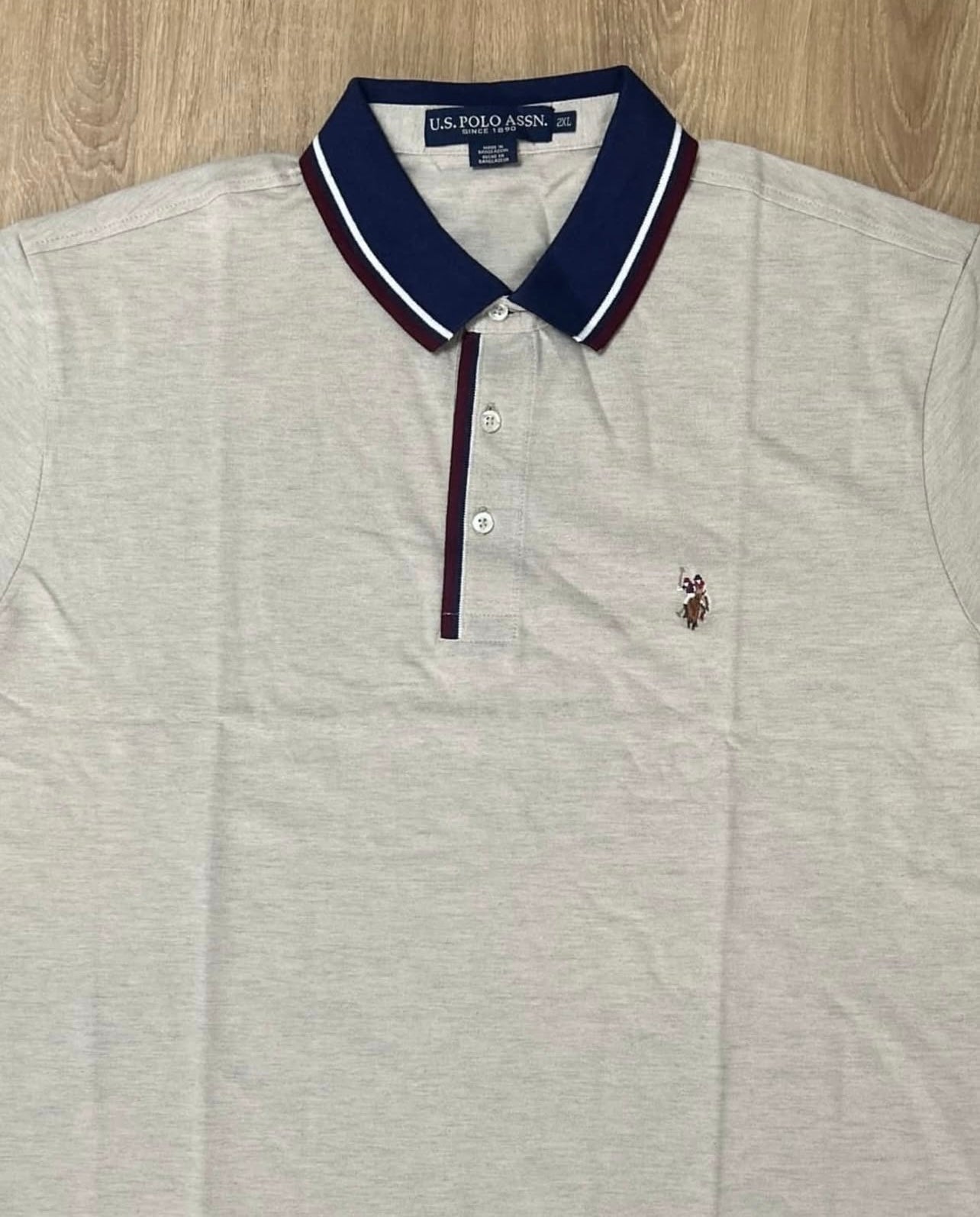 U S Polo Assn Regular Fit Polo Shirt in Tan