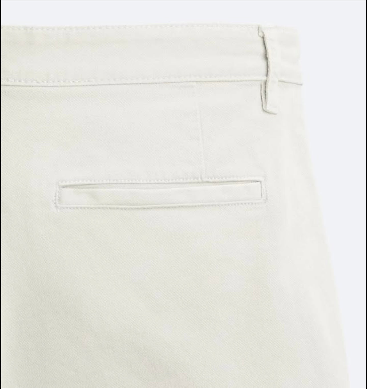 Zara Chinos Shorts in Ecru