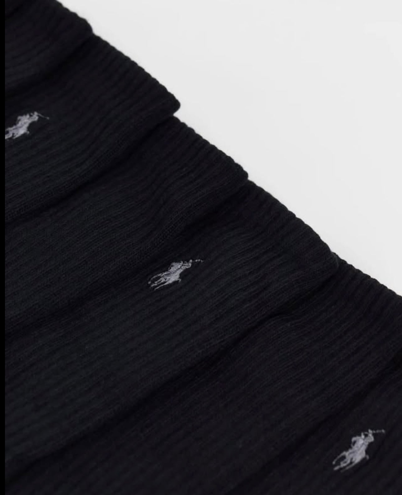 Polo Ralph Lauren 6 Pack Socks in Black With Pony Logo