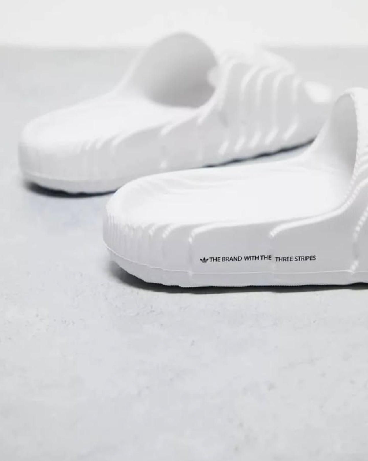 Adidas Originals Adilettes Slides in White