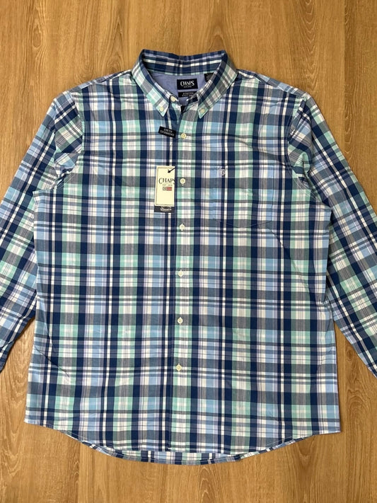 Chaps Blue Plaid Shirt