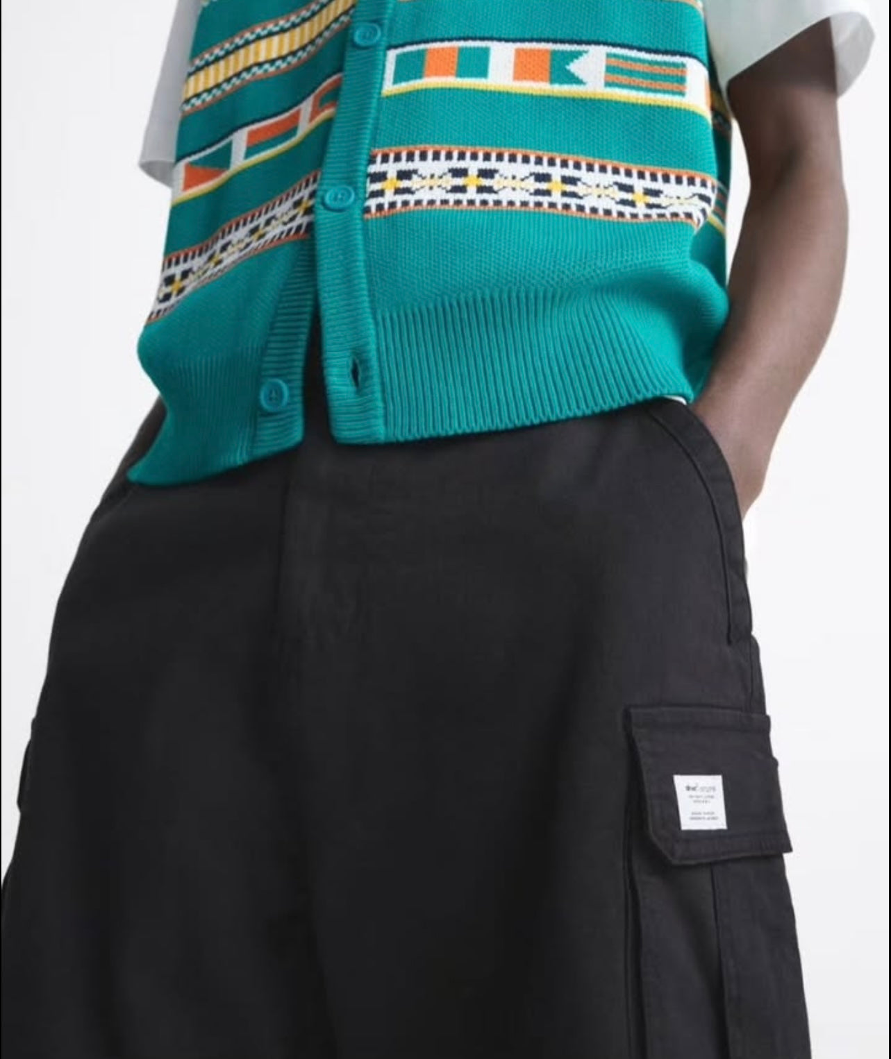 Zara Cargo Shorts in Black