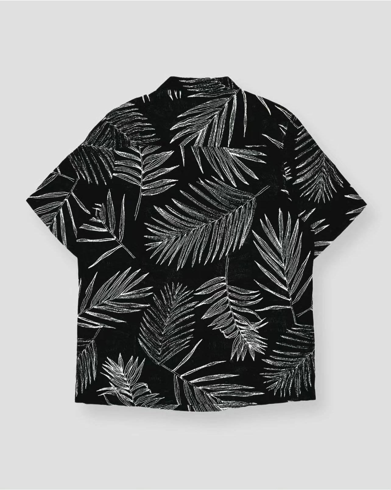 Asos Regular Fit Cotton Shirt in Black Pattern