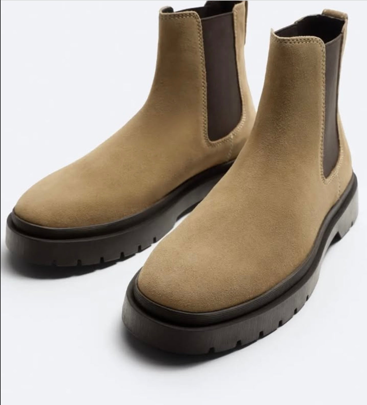 Zara Chelsea Boot in Suede