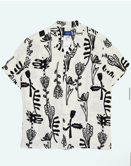 Jack & Jones Regular Fit Shirt in Off White