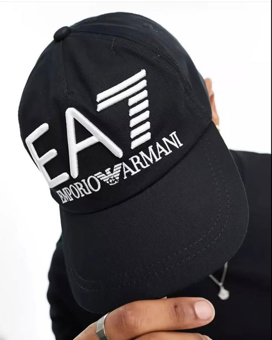 E.A Baseball Cap in Black