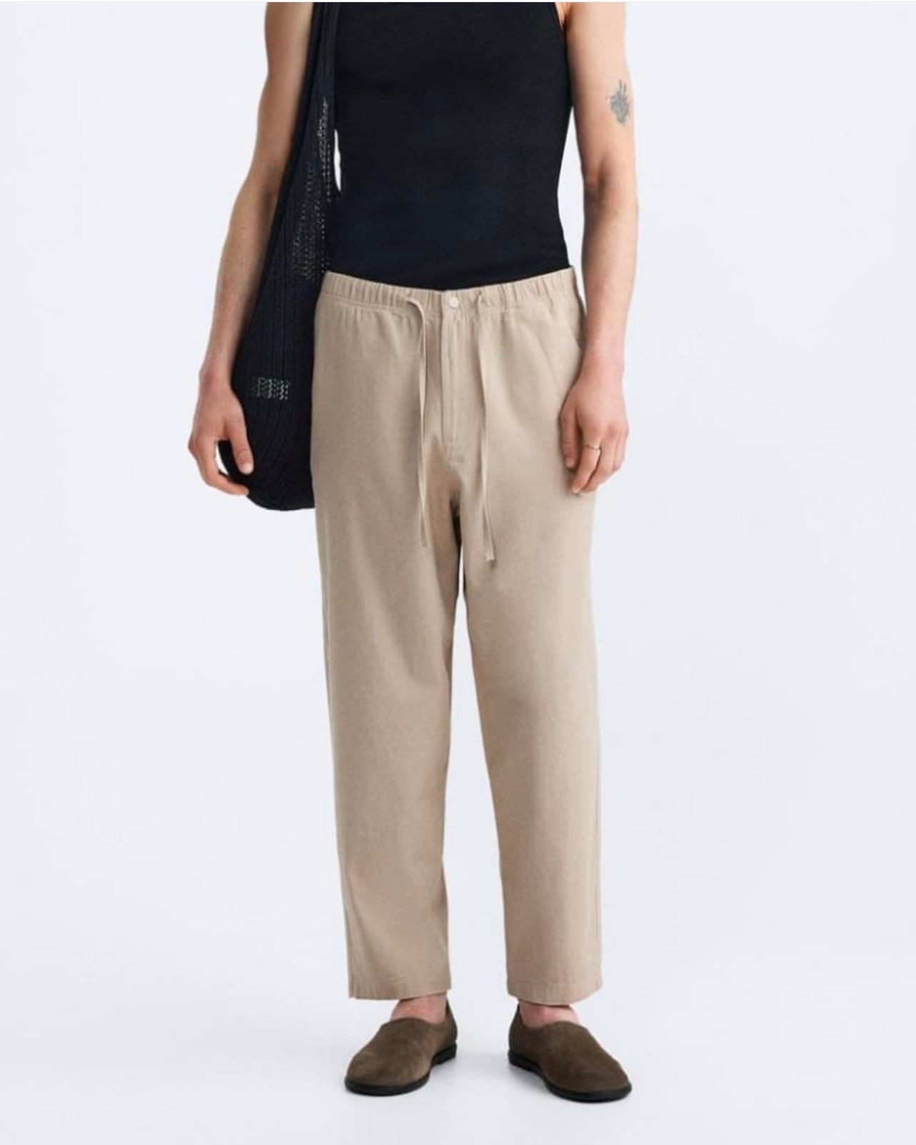 Zara Free Fit Pants in Beige