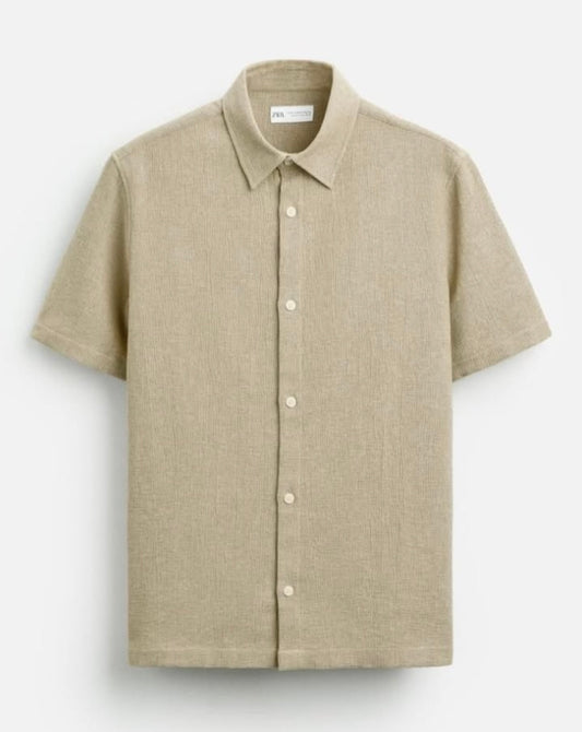 Zara Regular Fit Textured Shirt