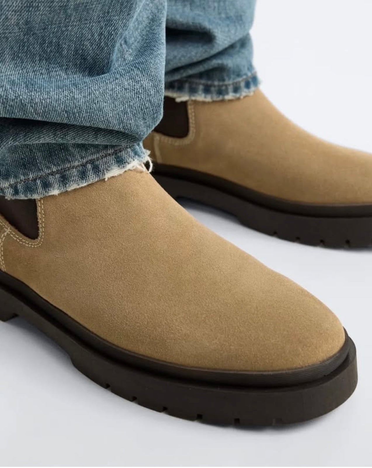 Zara Chelsea Boot in Suede