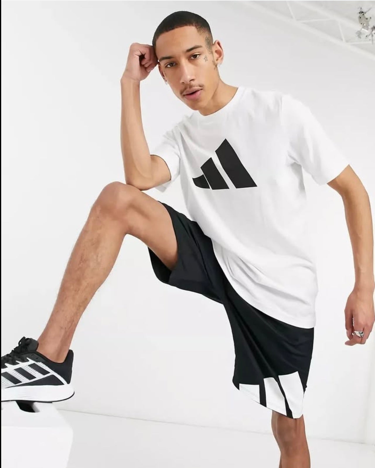 Adidas Regular Fit T Shirt in White