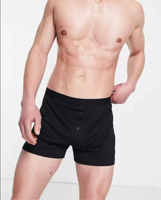 Asos Regular Fit Men’s Boxer Shorts in Black