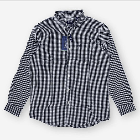 Chaps Regular Fit Shirt in Black Check