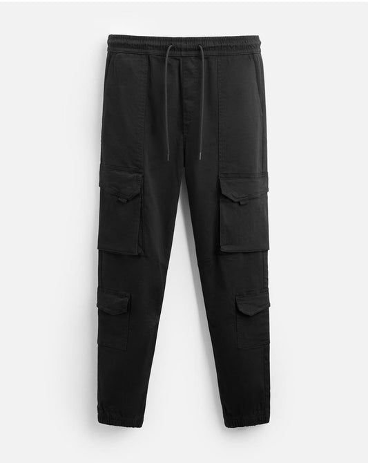 Zara Cargo Joggers in Black