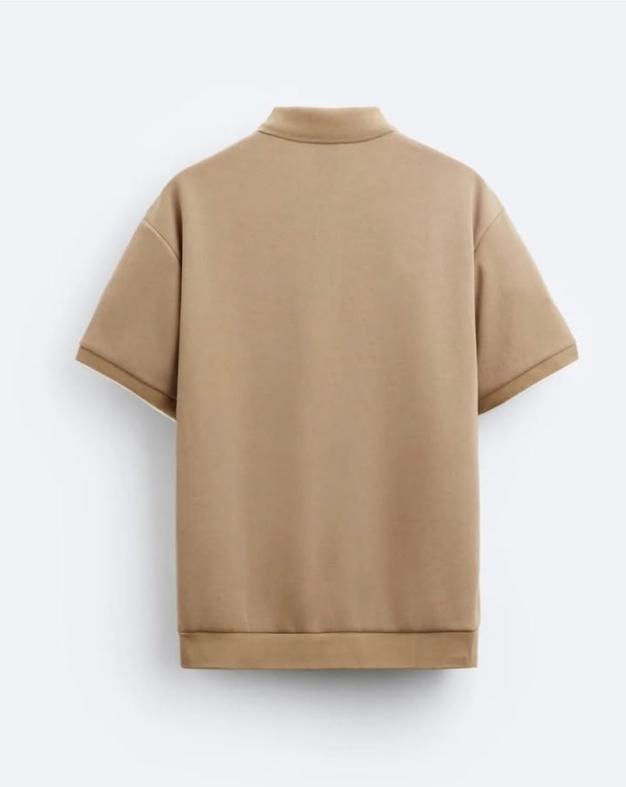 Zara Knit Polo With Zip