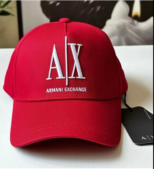 A.X Baseball Cap in Red