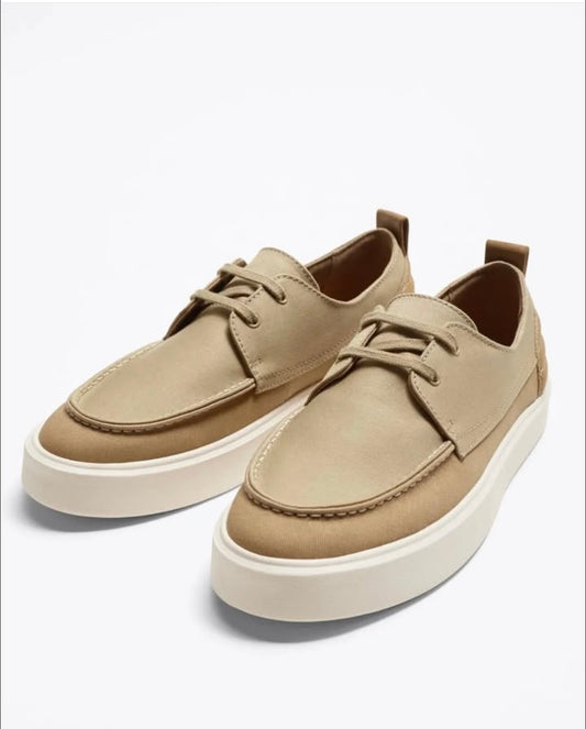 Zara Canvas Deck Shoes