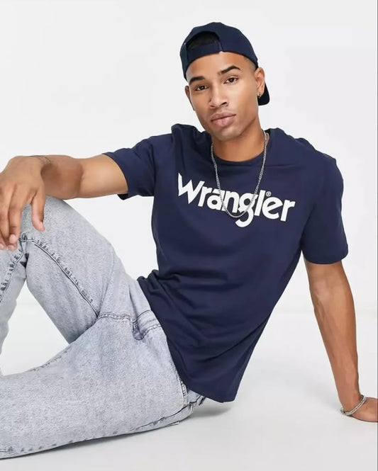 Wrangler Regular Fit T Shirt in Blue
