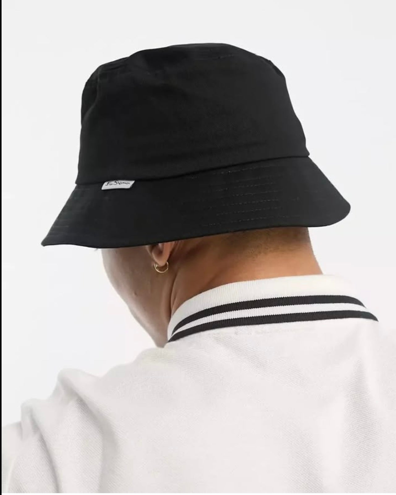 Ben Sherman Bucket Hat in Black
