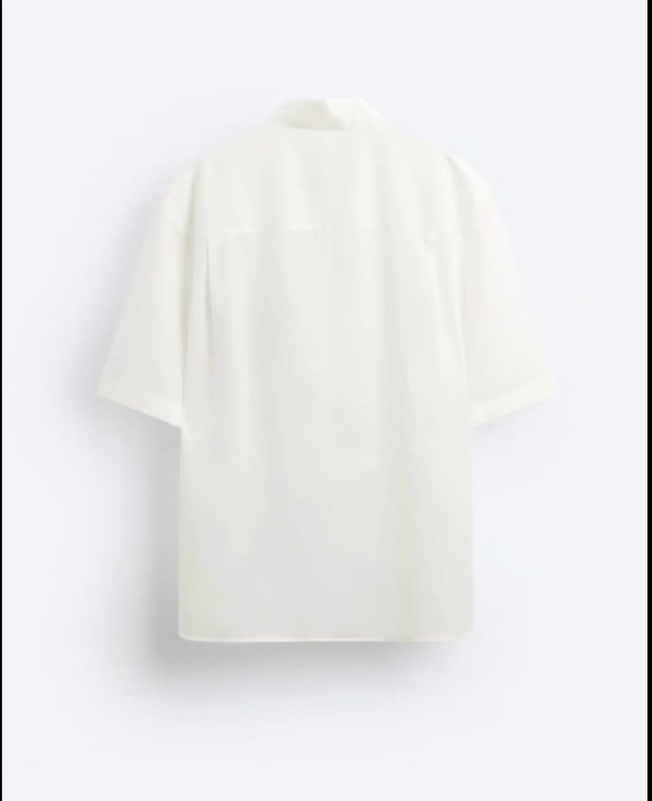Zara White Shirt With Pattern
