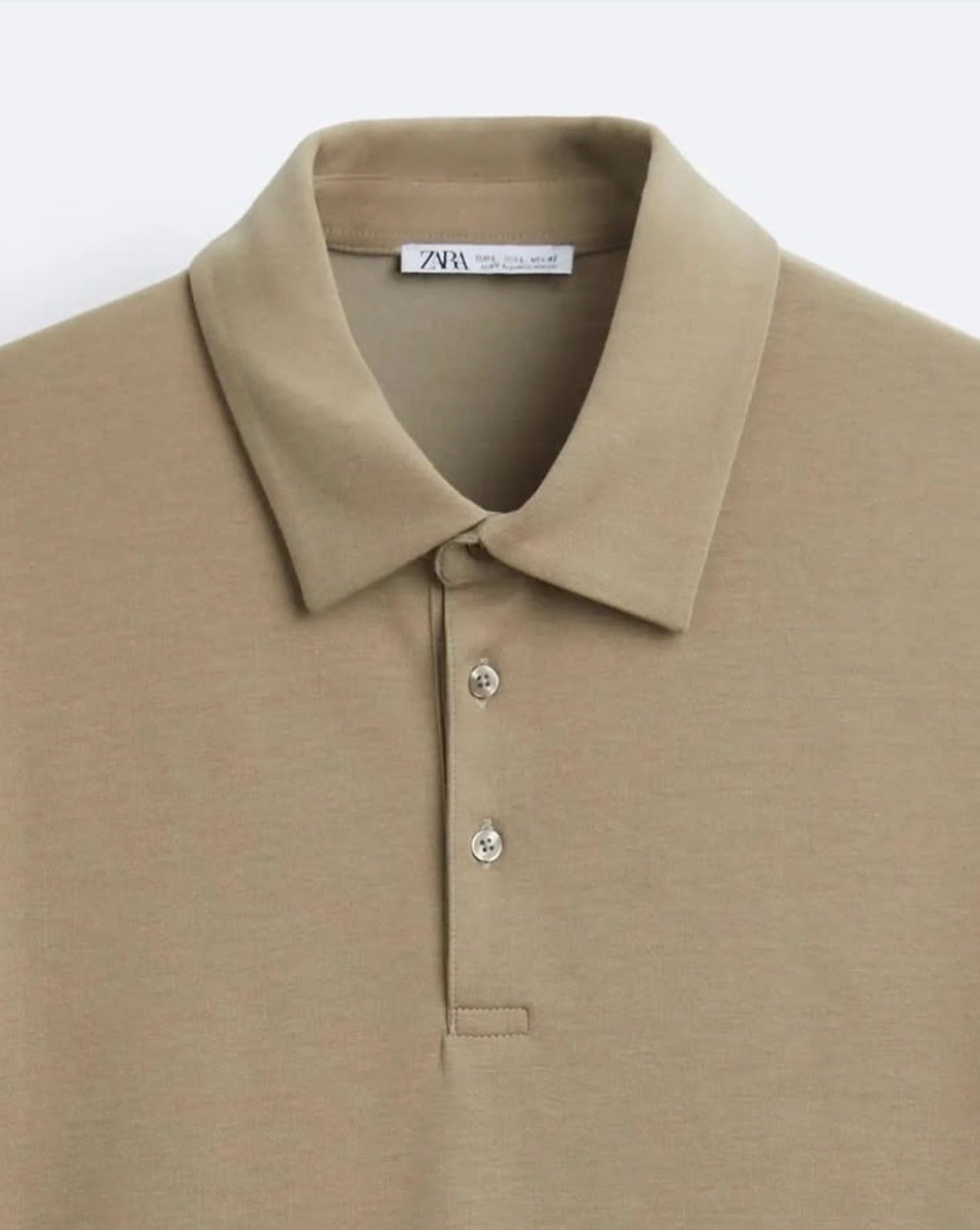 Zara Textured Polo Shirt