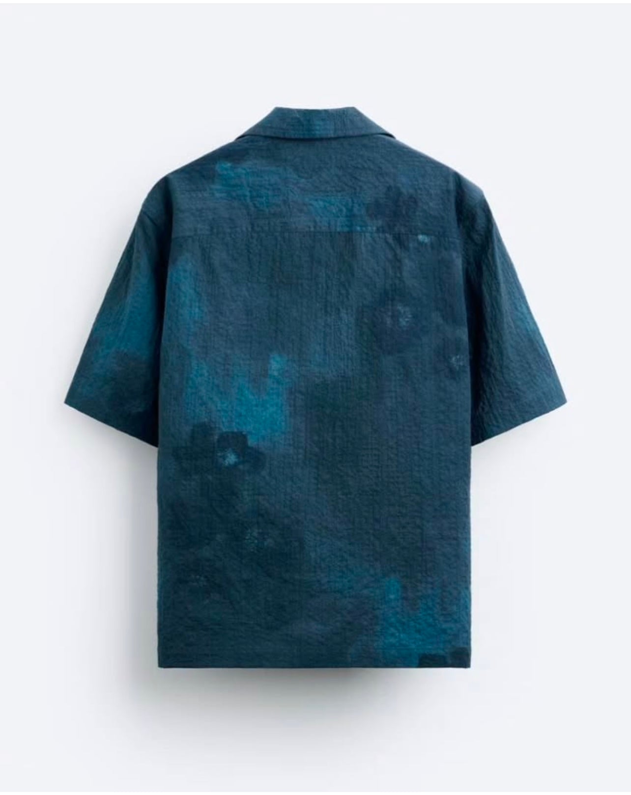 Zara Regular Fit Seersucker Shirt in Pattern