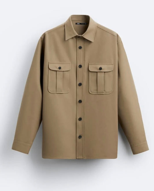 Zara Overshirt in Brown