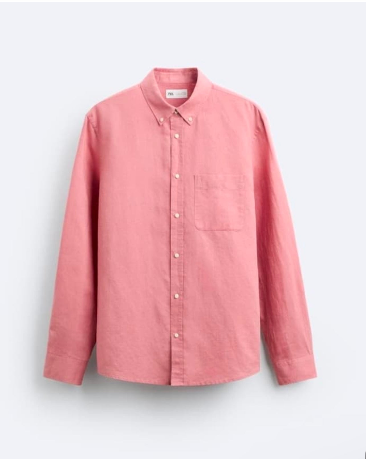 Zara Regular Fit Cotton/ Linen Shirt