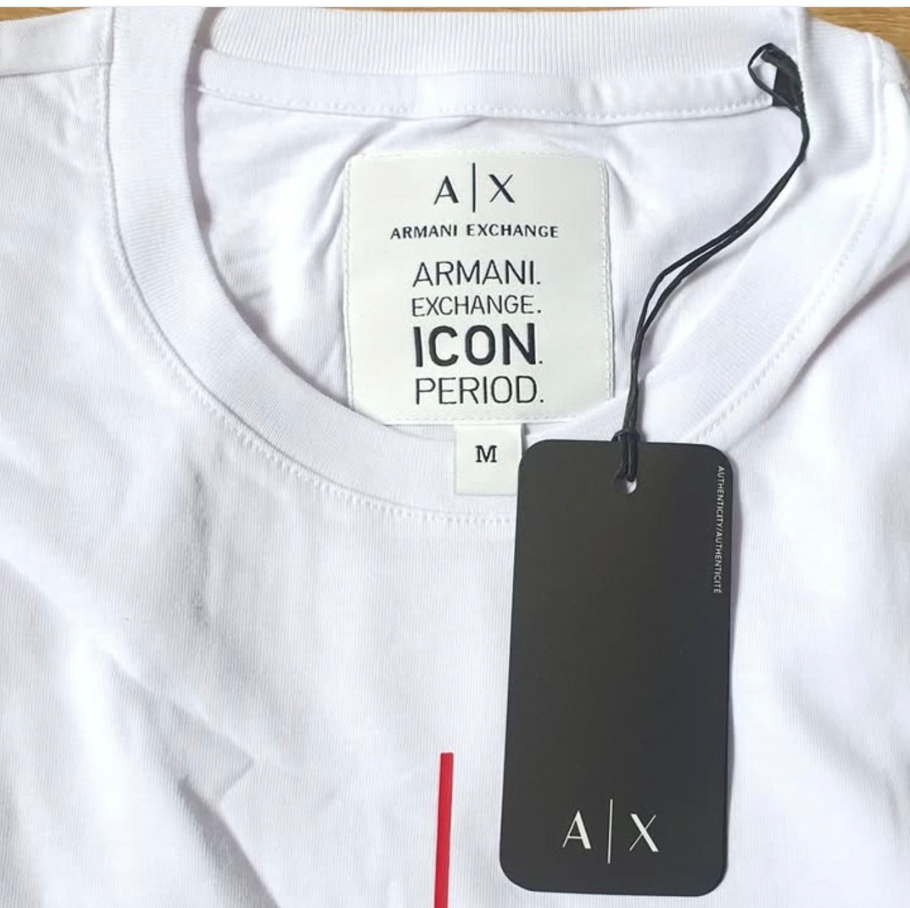 A X Regular Fit T Shirt in White