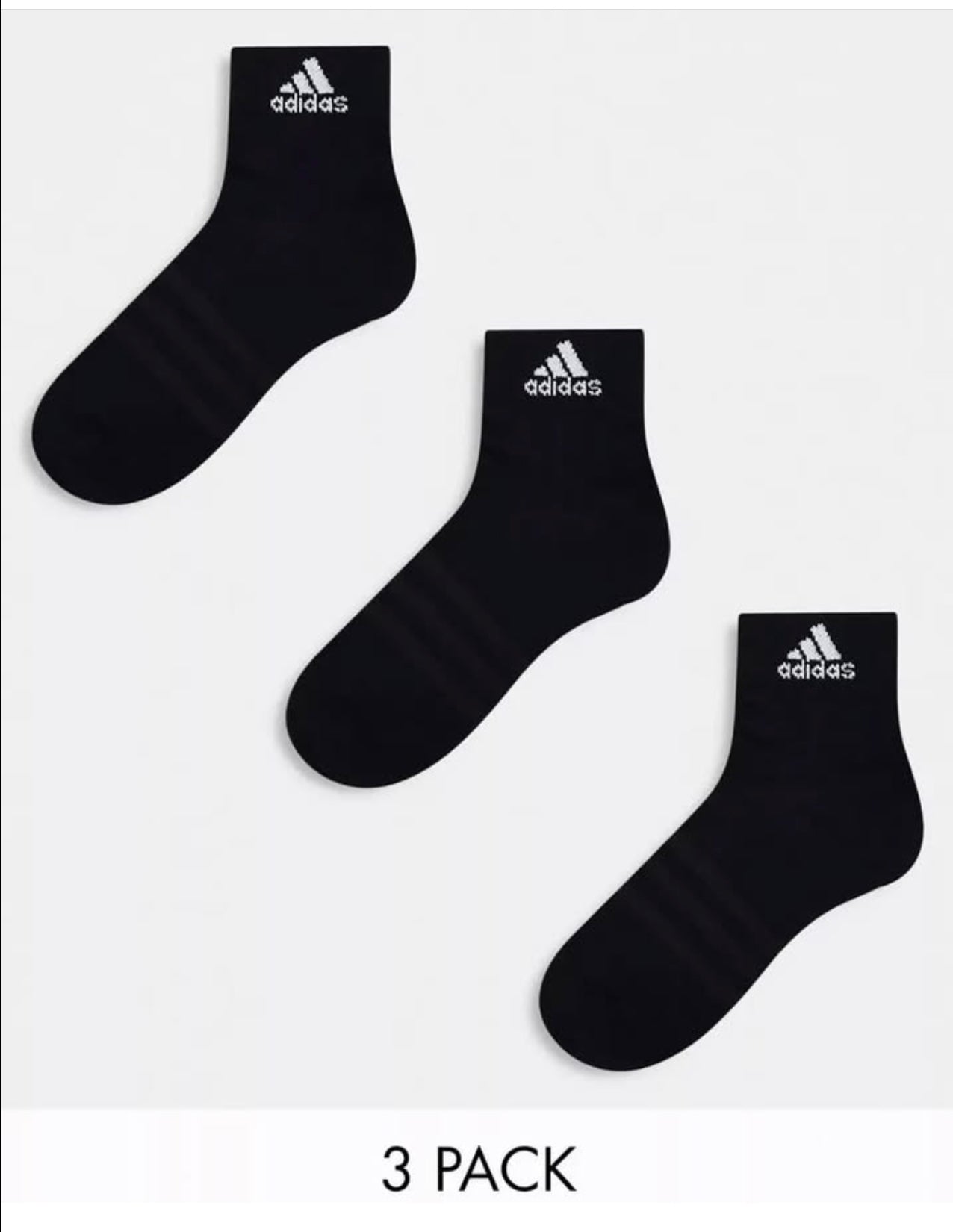 Adidas Ankle Socks in Black