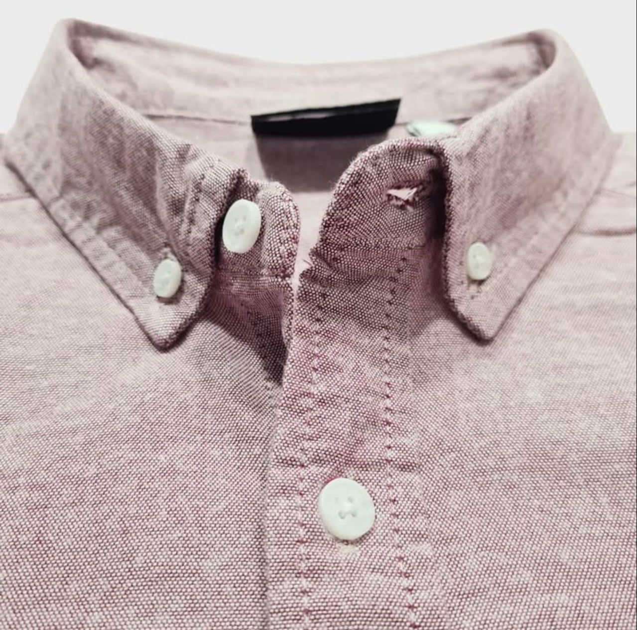 Asos Slim Fit Mauve Cotton Button Cuff Shirt