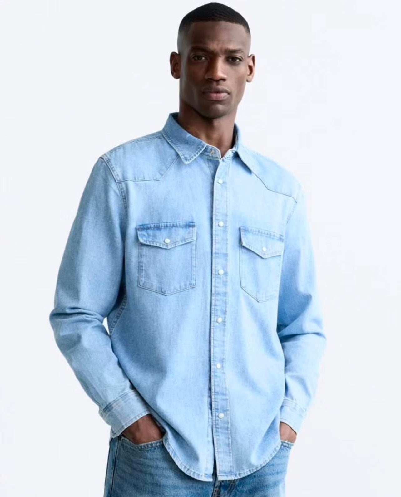 Zara Regular Fit Denim in Blue