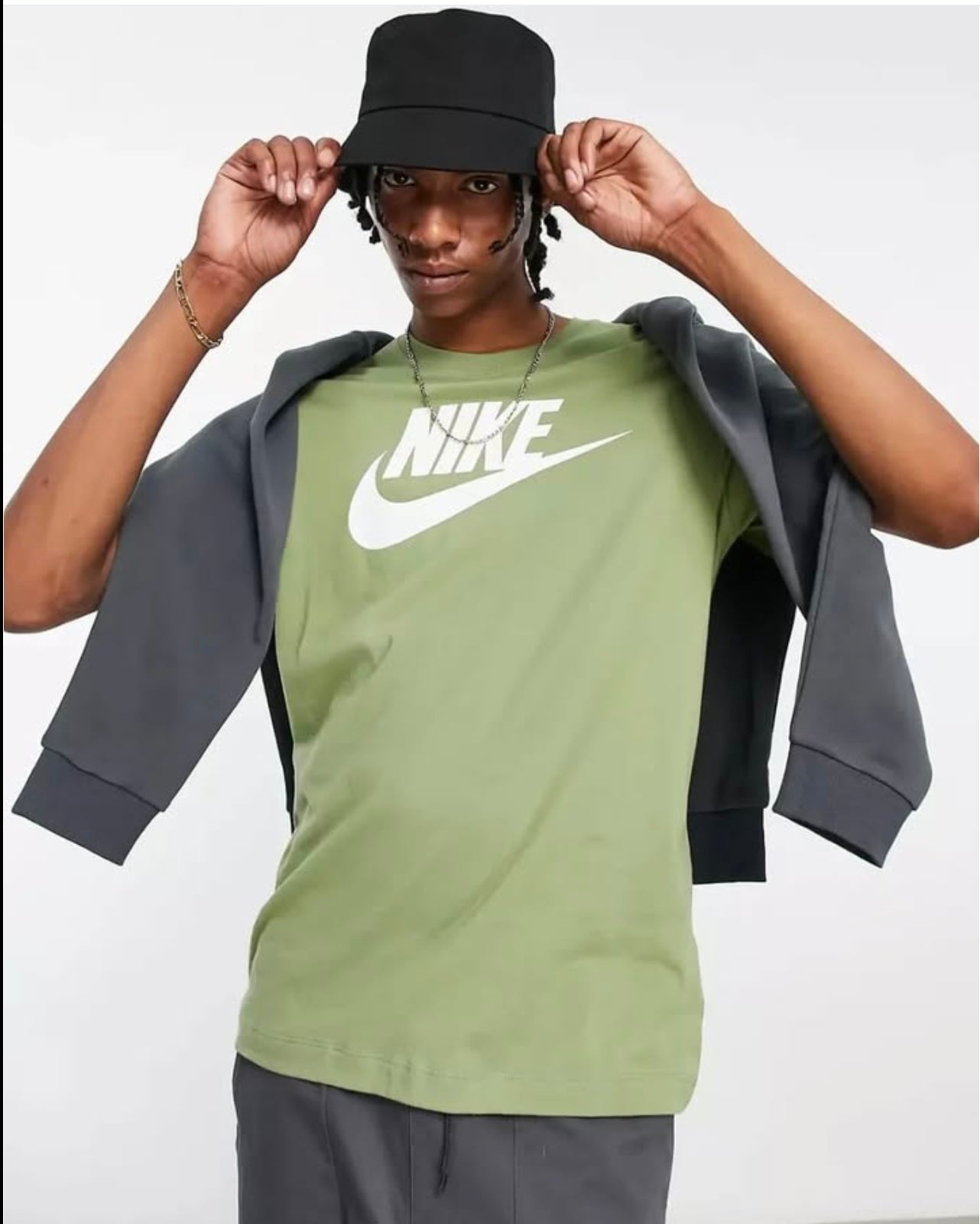 Nike Regular Fit Air Cotton T Shirt in Green