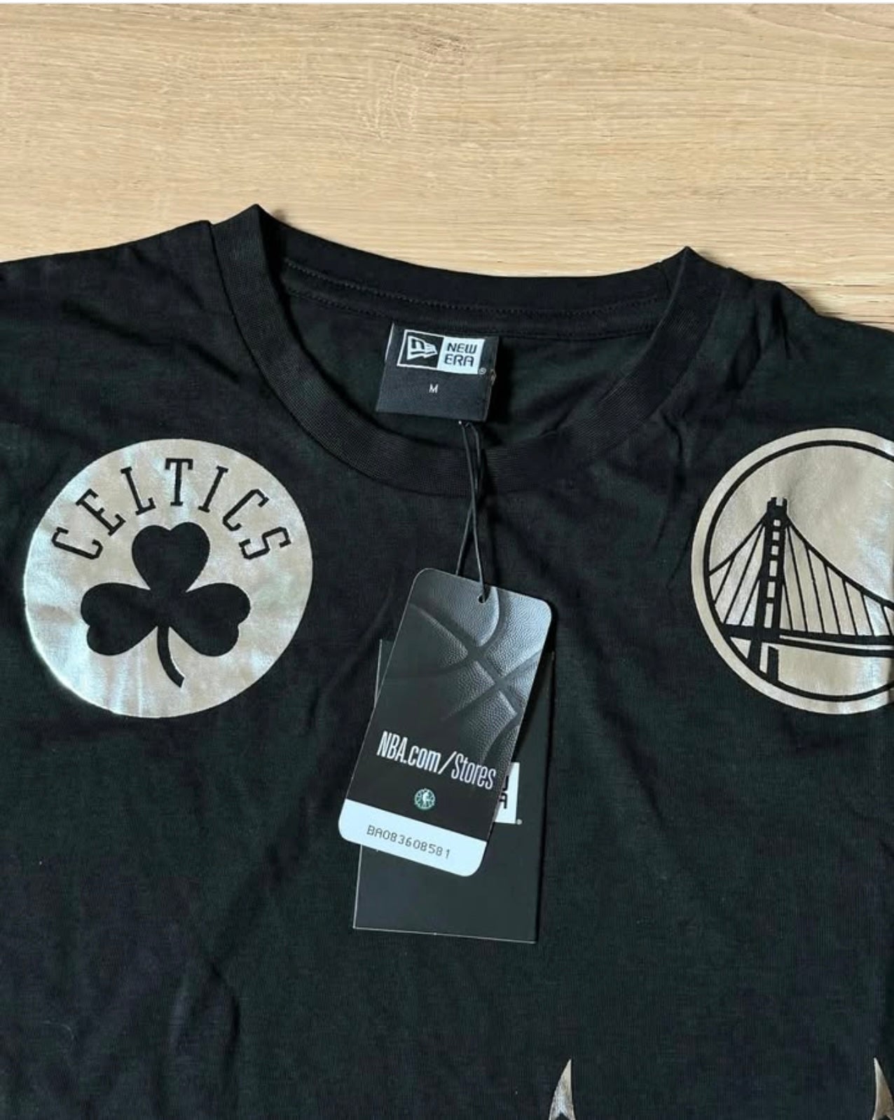 New Era Slim Fit T Shirt in Black
